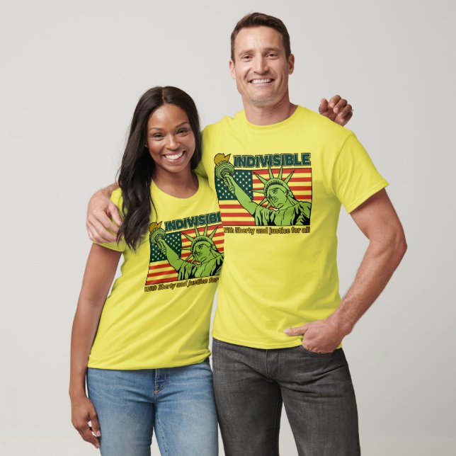 Patriotic-Indivisible-Liberty & Justice for All T Shirt (Unisex)