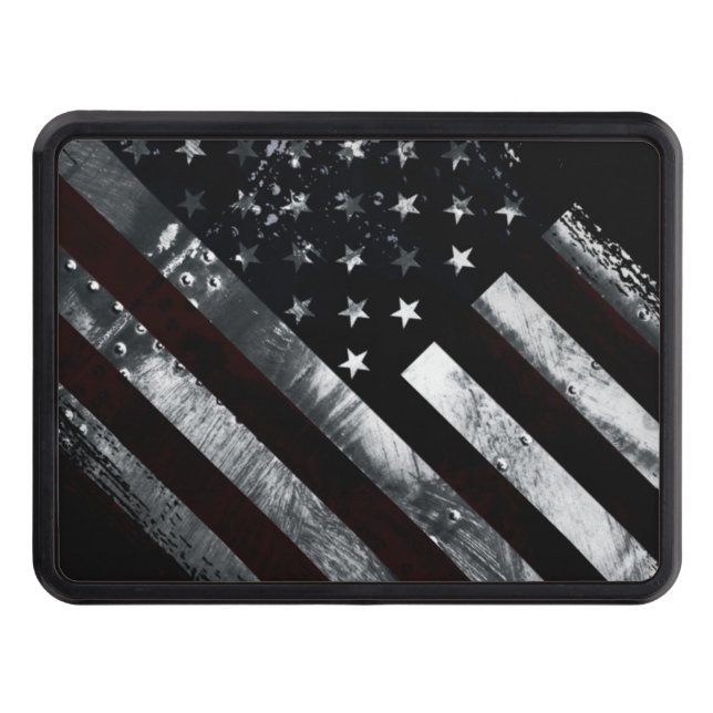 Patriotic Industrial American Flagga Dragkroksskydd (Framsidan)