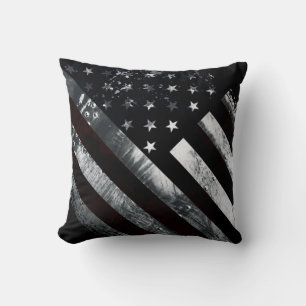 Patriotic Industrial American Flagga Kudde