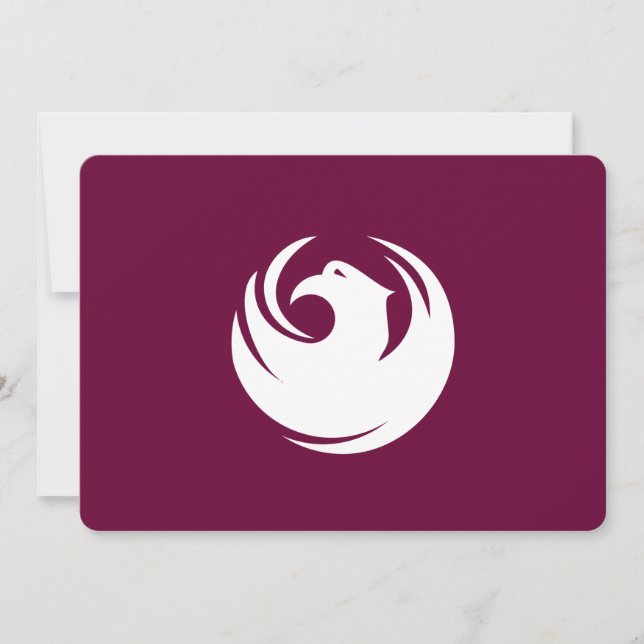 Patriotic  invitations with Flag of Phoenix City Inbjudningar (Framsida)