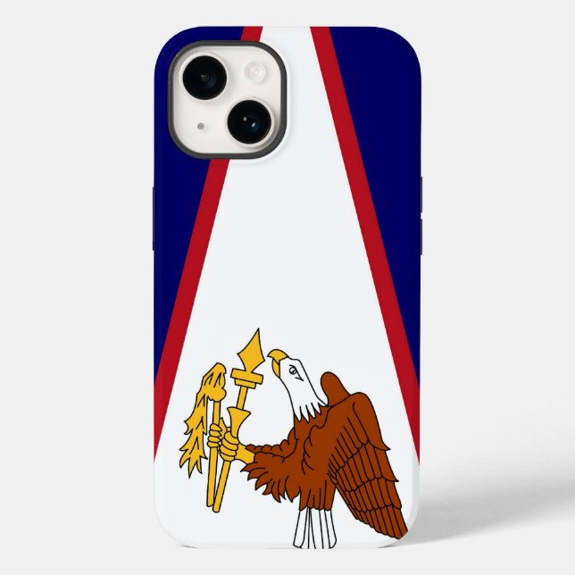 Patriotic iPhone 14 Fodral-Mate, American Samoa fl (Baksida)