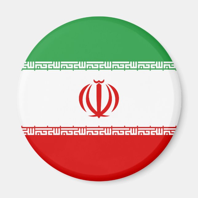 Patriotic Iran Flagga Magnet (Framsidan)