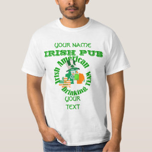 Patriotic Irish American St patrick's day Tee
