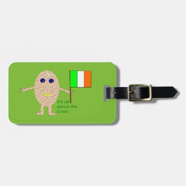 Patriotic Irish Egg Anpassningsbar Bagagebricka (Horisontell Framsida)