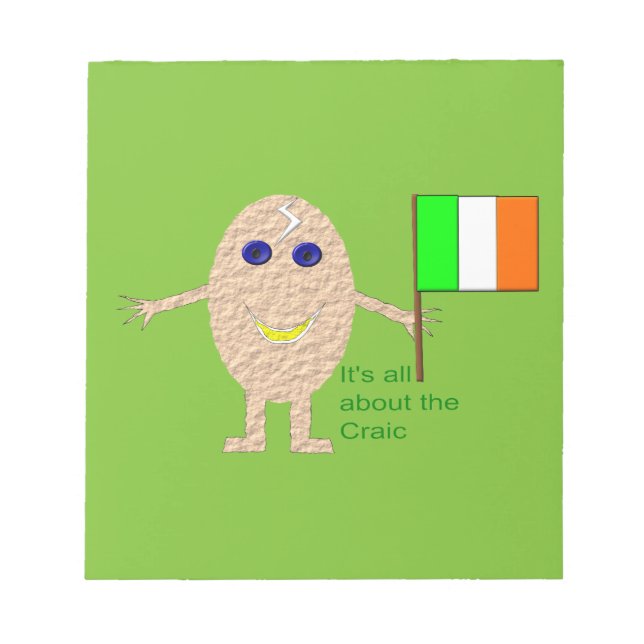 Patriotic Irish Egg Anteckningsblock (Framsida)