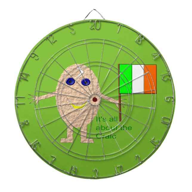 Patriotic Irish Egg Dart Board Darttavla (Framsidan)
