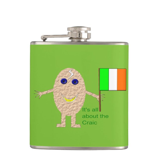 Patriotic Irish Egg Flask Fickplunta (Framsidan)