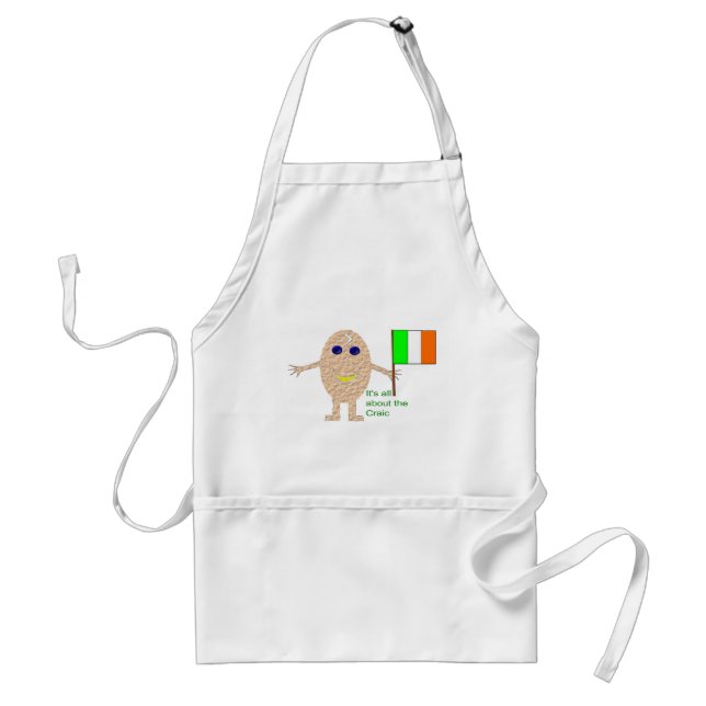 Patriotic Irish Egg Funny Cooking Apron Förkläde (Framsidan)
