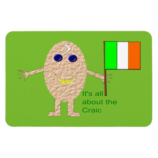 Patriotic Irish Egg Magnet (Horisontell)