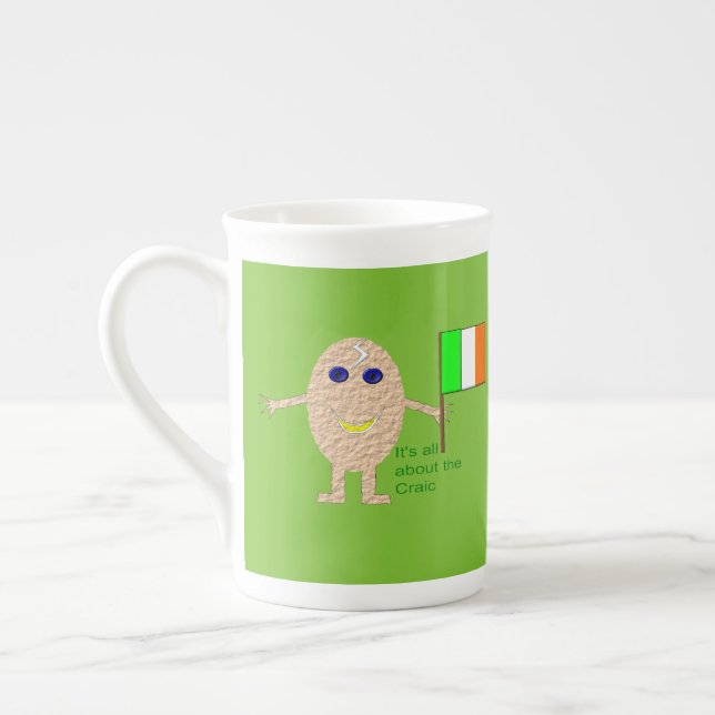 Patriotic Irish Egg Mugg Benporslin Mugg (Vänster)