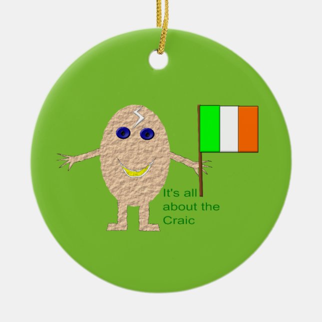 Patriotic Irish Egg Ornament (Framsidan)
