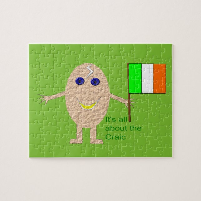 Patriotic Irish Egg Puzzle Pussel (Horisontell)