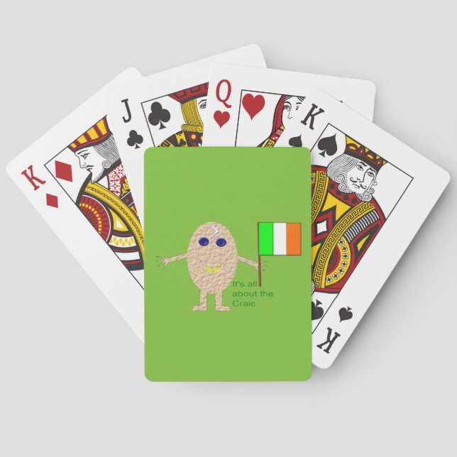 Patriotic Irish Egg Spelkort (Baksidan)