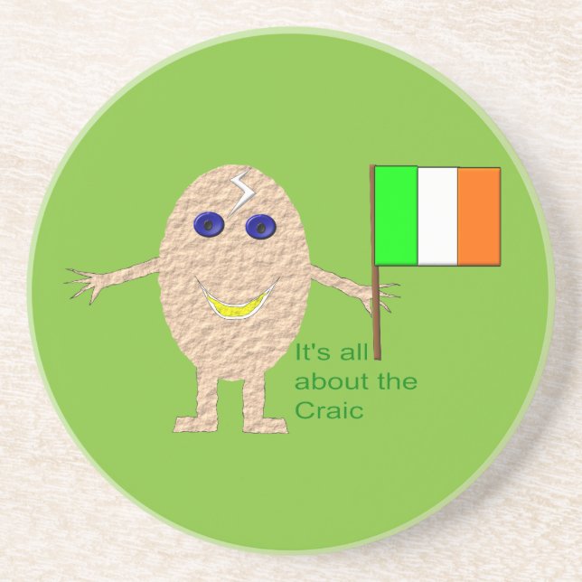 Patriotic Irish Egg Underläggs Underlägg (Framsidan)