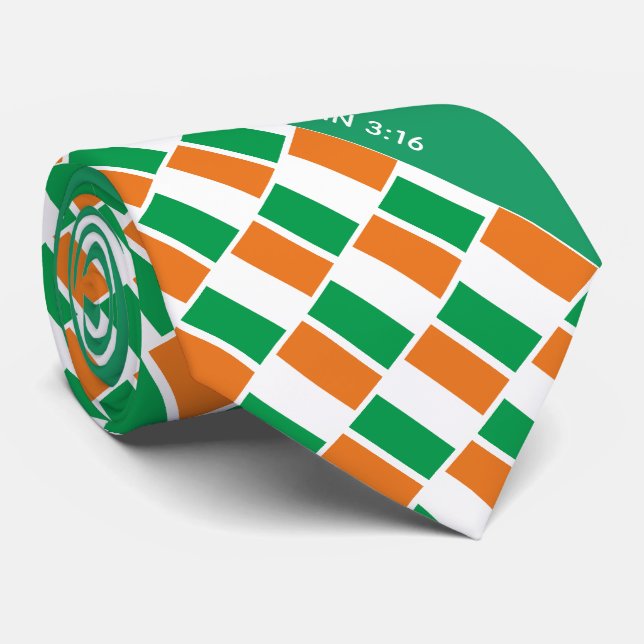 Patriotic IRISH FLAGGA John 3:16 Scripture Slips (Rullad)