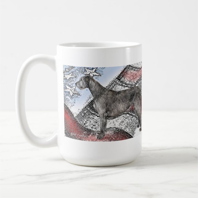 Patriotic Irish Wolfhound Kaffemugg (Vänster)