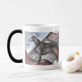 Patriotic Irish Wolfhound Magisk Mugg