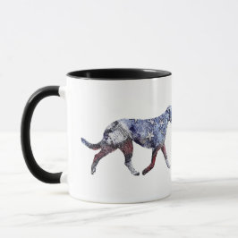 Patriotic Irish Wolfhound Mugg