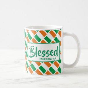 Patriotic IRLAND FLAGGA Personlig BLESSED Irish Kaffemugg