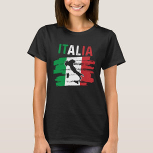 Patriotic Italiano Roots Europe Traveler Italien K T Shirt