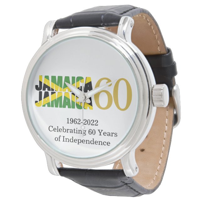 Patriotic JAMAICA 60-årsjubileum Självständighet Armbandsur (Vinklad)