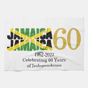 Patriotic JAMAICA 60-årsjubileum Självständighet Kökshandduk