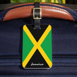 Patriotic Jamaican Flagga Luggage Tags, Jamaica Bagagebricka