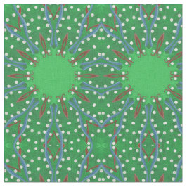 Patriotic Julgran Kaleidoscope Fabric Tyg