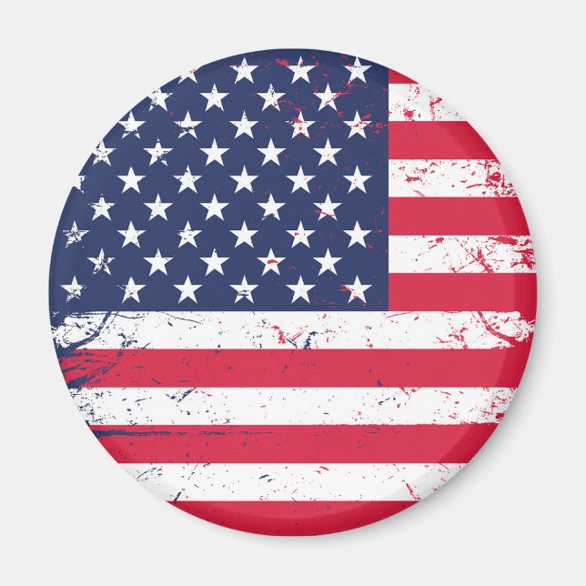 Patriotic juli 4:e Magnet (Framsidan)