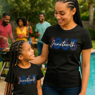 Patriotic Junetteonde 1865 Red, White & Blue T Shirt