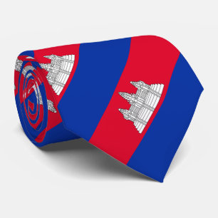 Patriotic Kambodja Flagga Neck Tie Slips
