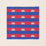 Patriotic Kambodja Flagga Sjal<br><div class="desc">Patriotisk flagga i Kambodja.</div>