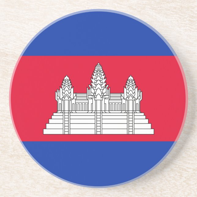 Patriotic Kambodja Flagga Underlägg (Framsidan)