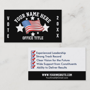Patriotic Kampanj Template Affärskort Visitkort