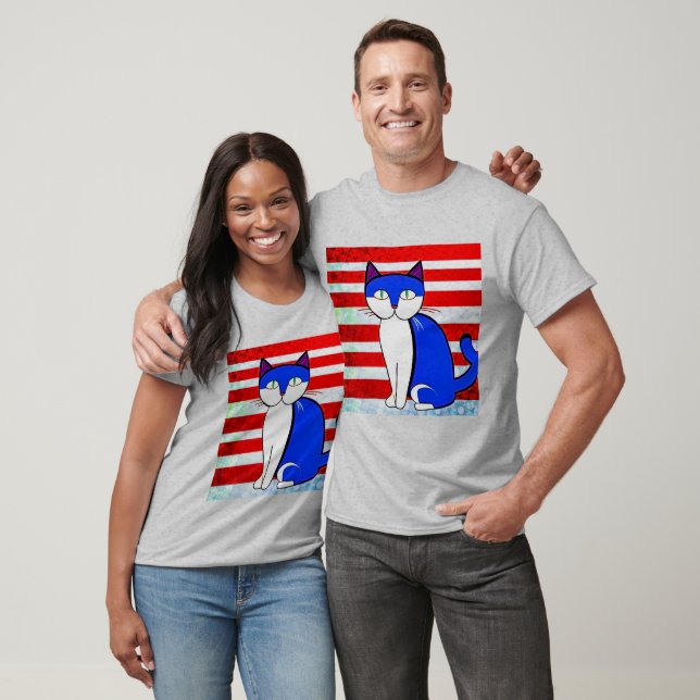 Patriotic Kattunge T Shirt (Unisex)