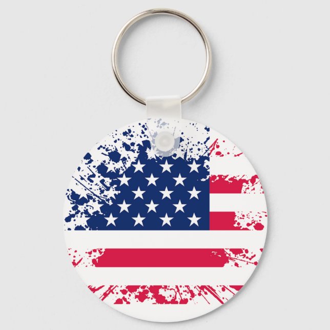 Patriotic Keychain Nyckelring (Framsida)