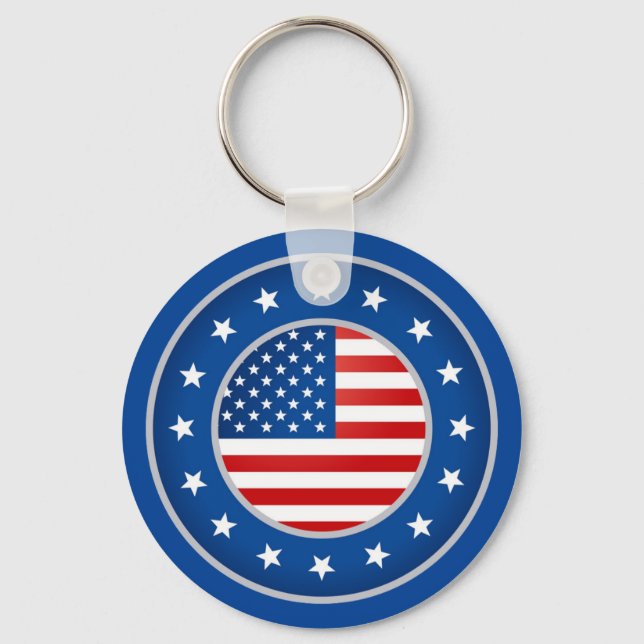 Patriotic Keychain Nyckelring (Framsida)