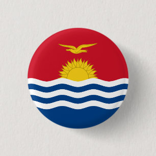 Patriotic Kiribati Flagga Knapp