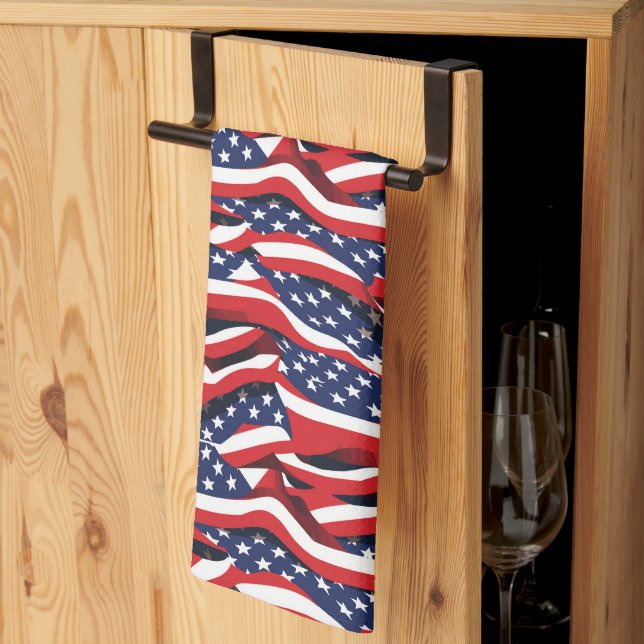 Patriotic Kitchen Towel Kökshandduk (Thirds Fold)