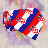 Patriotic Kroatien Tie, mode, Kroatiens Flagga