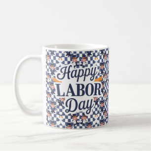 Patriotic Labour Day Tees for Workers and Families Kaffemugg