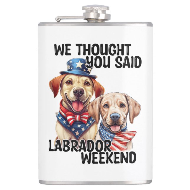 Patriotic Labrador Hundar Citote Funny Humor Fickplunta (Framsidan)