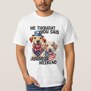 Patriotic Labrador Hundar Citote Funny Humor T Shirt