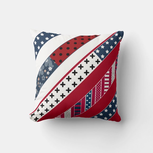 Patriotic , lapptäcke, kudde (Framsida)