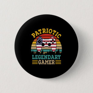 Patriotic Legendary Gamer American Independence Knapp