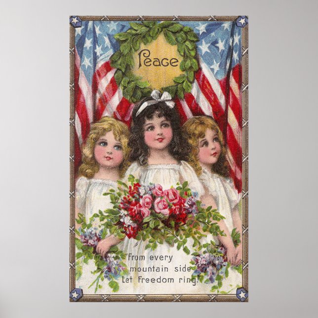 Patriotic Liberty Girls Poster (Framsidan)