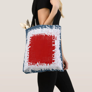 Patriotic Liberty Square Red White & Blue Tygkasse