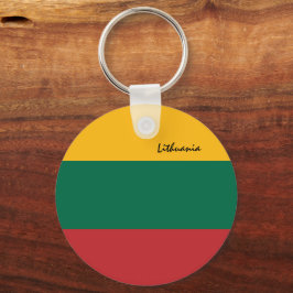 Patriotic Litauen Keychain, Litauens Flagga Nyckelring