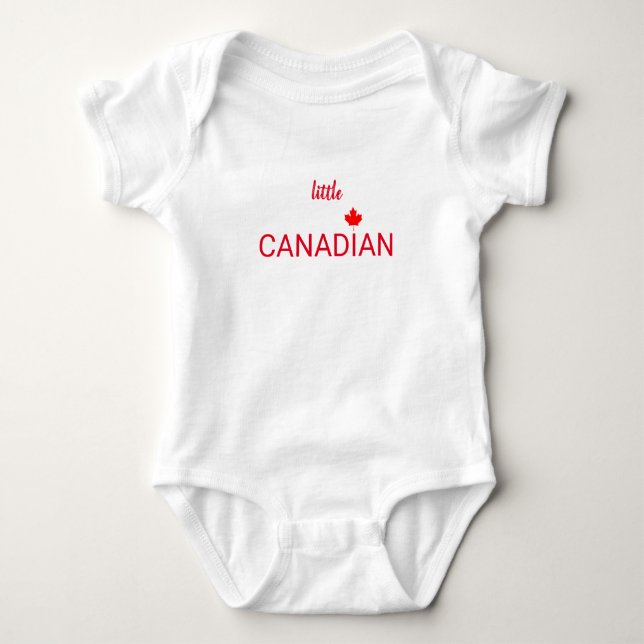 Patriotic Little Canadian T Shirt (Framsida)