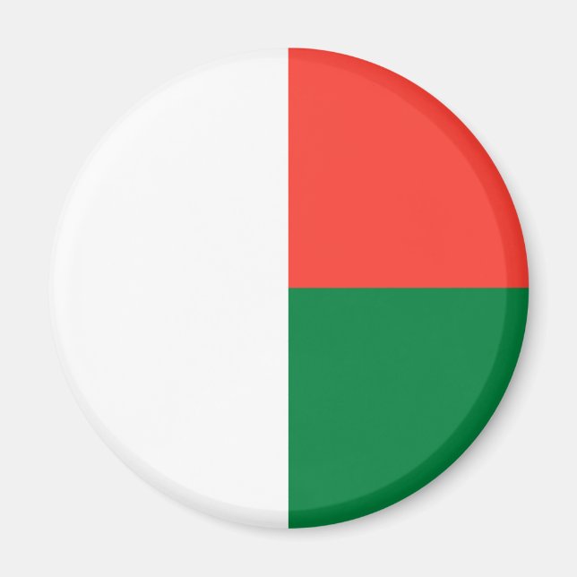 Patriotic Madagascar Flag Magnet (Framsidan)